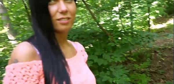  Amateur Eurobabe Sofia Like gets fucked in the woods